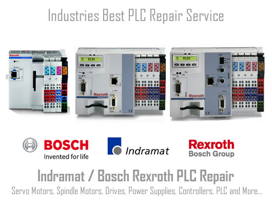 PLC repair service for all Indramat Rexroth and Bosch PLC's in the USA.