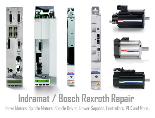 OEM factory certified Indramat repair service. We repair all Indramat products with full factory warrenty 
